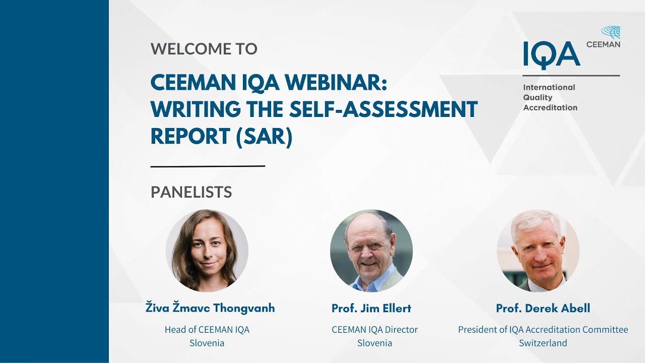 CEEMAN IQA Webinar: Writing the SAR