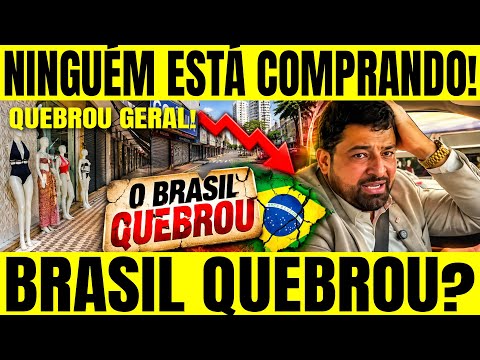 🚨🇧🇷 HOMEM SE DESESPERA COM COMERCIO VAZIO E LOJAS FECHADAS EM GOIÂNIA GOIAS O BRASIL QUEBROU