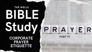 CORPORATE PRAYER ETIQUETTE