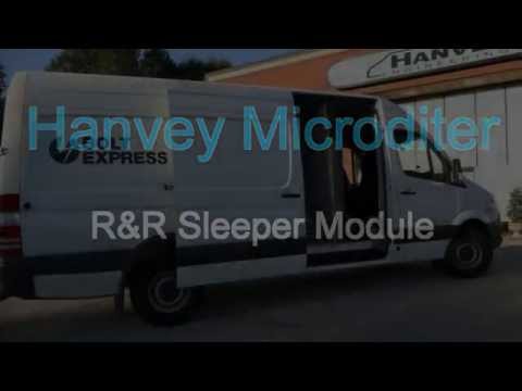 Hanvey Microditer  R&R sleeper module for expediter van truckers who sleep and rest in their trucks