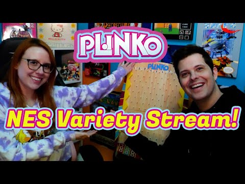 Erin Plays and Mike Matei have a NES Variety Stream with a PLiNKO Twist!