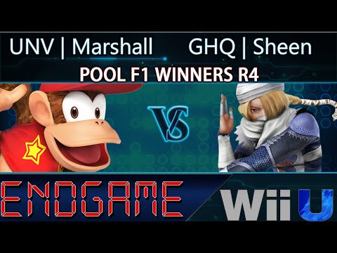 Endgame POOL F1 WINNERS R4 - UNV | Marshall (Diddy Kong) vs GHQ | Sheen (Sheik, Captain Falcon)