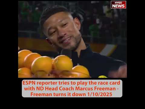 ESPN Reporter Tries to Play the Race Card with Notre Dame Coach Marcus Freeman; Kamala Harris on DEI