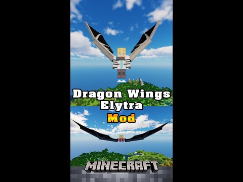 Minecraft • Dragon Wings Of Ender Dragon #Shorts