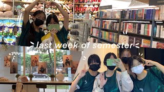 last week of semester vlog 🌷 | sports fest, ice cream sales, bookstores, shooting & more