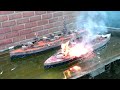 Cardboard Ship Battle Battleship Fuso Versus Battleship Oklahoma