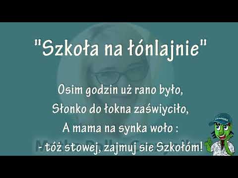 Szkoła na łónlajnie Zdalne nauczanie PARODIA