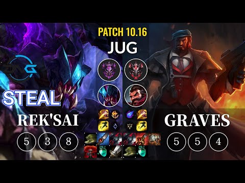 DFM Steal Rek'Sai vs Graves Jungle - KR Patch 10.16
