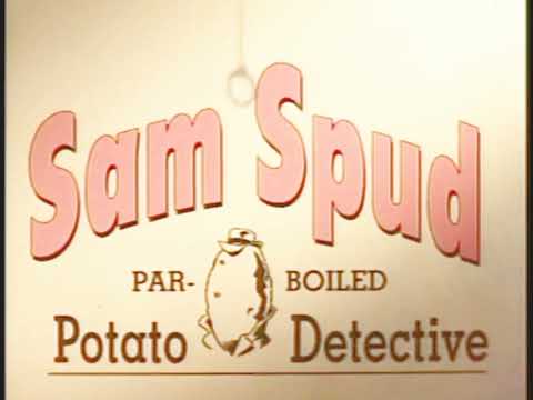 sam spud being visted by tomatoe lady for a private meeting