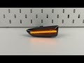 LED dynamické smerovky - Opel Astra / Zafira / Insignia / Grandland X (2011->) oranžové s dymovým sklom - Video Youtube