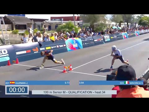 Inline Speed Skating | 100m Senior Men Qualification Race | World Skate Games 2024