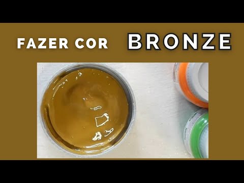 Como fazer a cor Bronze mistura de cores
