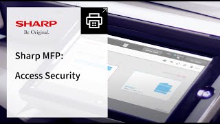 Sharp MFP | Access Security