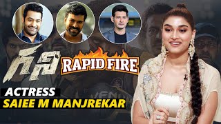 Rapidfire With Ghani Heroine Saiee M Manjrekar | #Ghani | TFPC Exclusive video