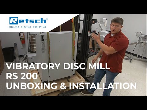 Vibratory Disc Mill RS 200 - Unboxing & Installation #RETSCH #discmill #laboratoryinstruments