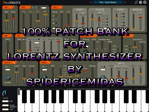 100% FREE New Patch Bank for Lorentz by Spidericemidas - Let’s Play - iPad Live Demo