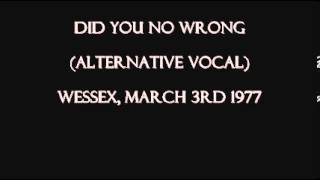 Sex Pistols - Did You No Wrong