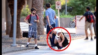 DWARF IN A BAG PRANK!!