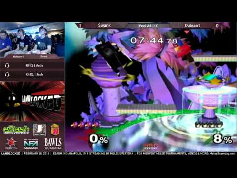 Landlocked - $wank (Falco) vs. Duhssert (Marth) - Melee - Pool A4, LQ