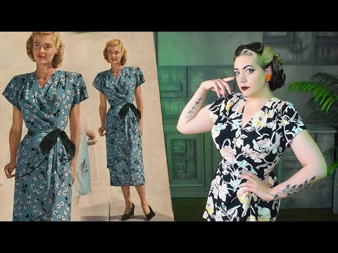 Finally Making the Dress From 1948 // Rayon Crepe 1940's Dress