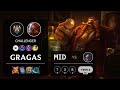 Gragas Mid vs Orianna - KR Challenger Patch 10.13