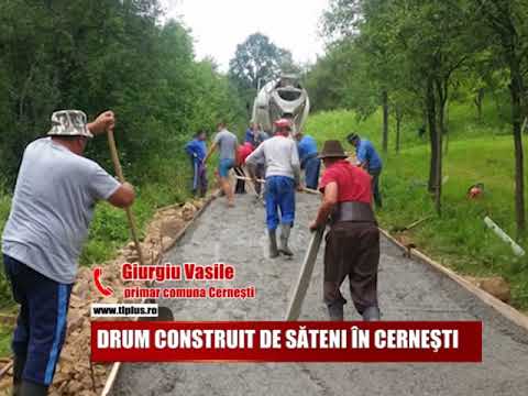 Drum construit de săteni, în Cernești