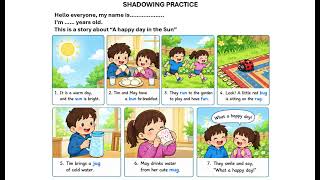 Phonics 2 - Unit 7 - Lesson 3: A happy day in the Sun