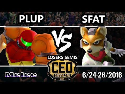 CEO 2016 SSBM - CLG | SFAT (Fox) Vs. PG | Plup (Sheik, Samus) Smash Melee Losers Semis