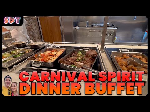 Carnival Spirit Dinner Buffet Tour | What’s for Dinner on Board?