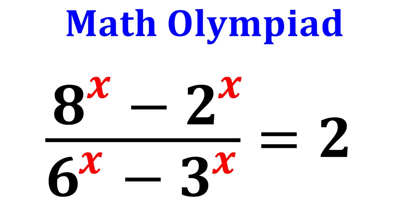 A tricky exponential equation | Olympiad Mathematics