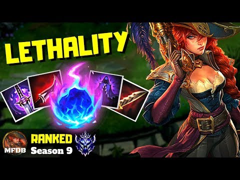 QUADRUPLE LETHALITY MISS FORTUNE TRYHARD - League of Legends (Season 9)