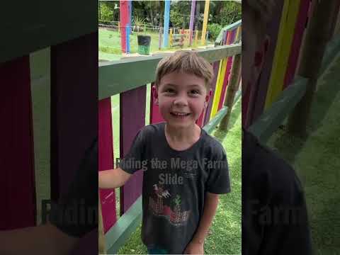 Riding the Mega Farm Slide