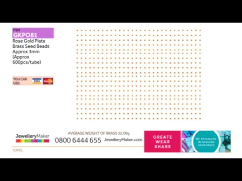 Jewellery Maker Live 4/04/2017 - 8am - 1pm