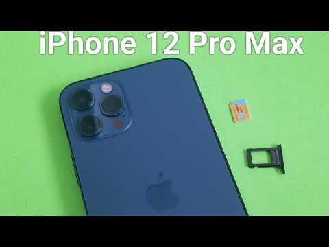 Apple iPhone 12 Pro Max How to insert and remove  SIM Card