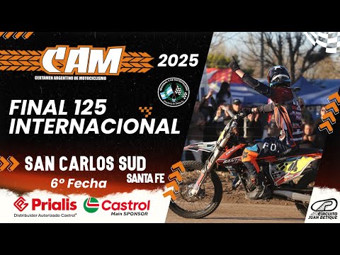FINAL COMPLETA - 125cc Internacional - 6a Fecha - San Carlos Sud 2025