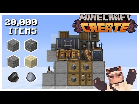 The Greatest Cobblestone Generator under 10,000 SU | Create Mod TUTORIAL