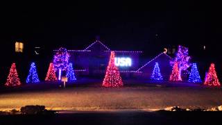 God Bless The USA  Amazing Christmas Light Display Texas 2012-Lee Greenwood