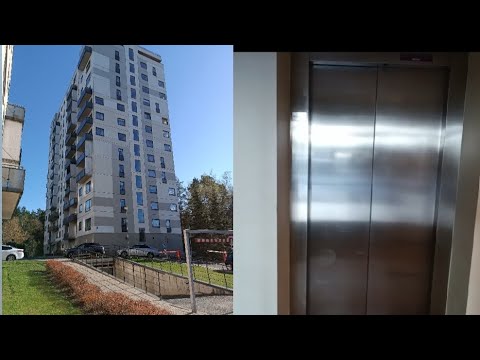 Very Nice 2007 Kone EcoDisc MRL Traction Elevator with Music in Apartment @Brīvības 386 Riga, Latvia