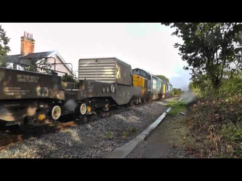 37419 and 37609 on 6L70, 01:27, Crewe - Leiston and 6M69, 15:42, Leiston- Willesden