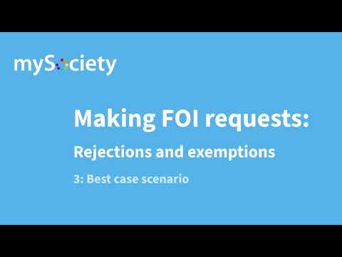 What does a best case scenario FOI request look like?