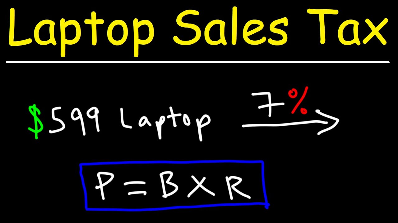 How to Calculate the Sales Tax and Total Cost of a Laptop - GED Math Percentage Word Problem