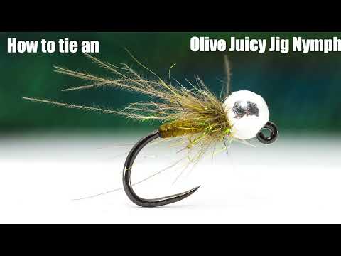 Tying an Olive Juicy Jig Nymph for trout and grayling