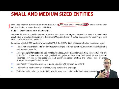 Small and medium sized entities - ACCA (SBR) lectures
