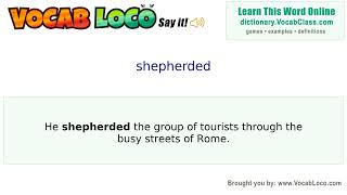 Video thumbnail for shepherded