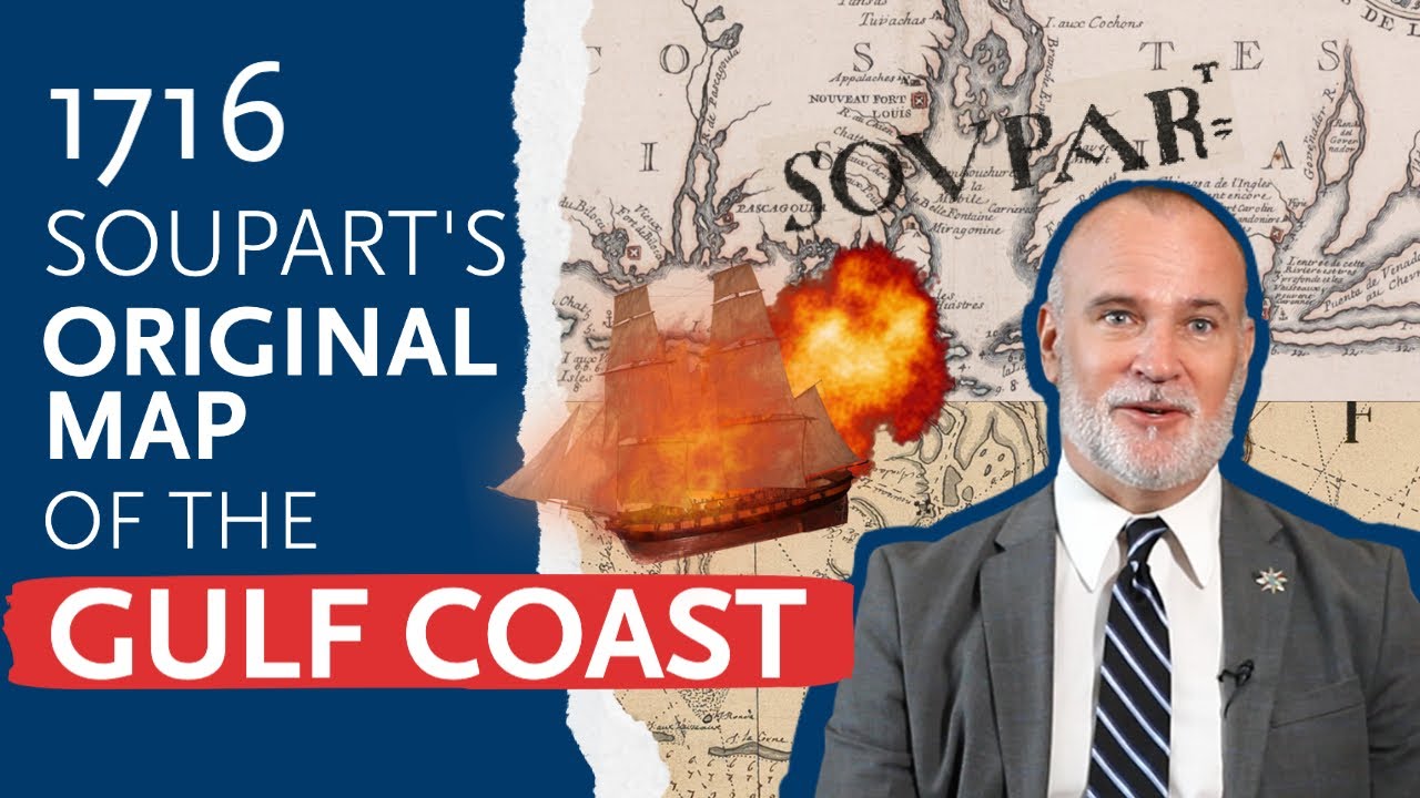 Copycat Cartography: Soupart's original map of the Gulf Coast