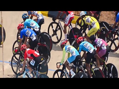 15km Scratch Race Men Elite Final at 72nd National Track Cycling Championship 2021 . Hyderabad