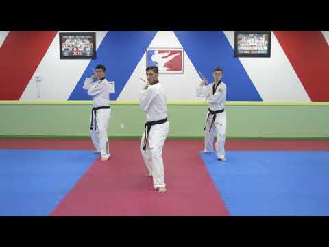 Han Bros Taekwondo Red Stripe Nunchaku 21-24