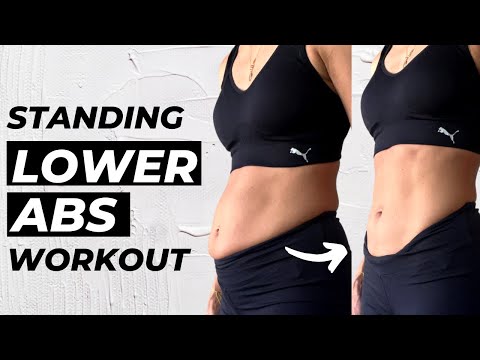 10 Min STANDING LOWER ABS WORKOUT for women | No Equipment! No Jumping!