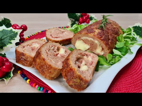 SE VUOI STUPIRE I TUOI OSPITI FAI IL ROTOLO DI CARNE MACINATA FARCITO GOLOSO E SANO SENZA FRIGGERE
