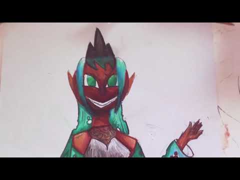 Queen chrysalis as a human